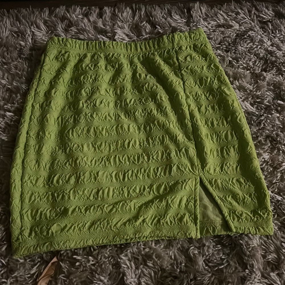 Green pencil skirt